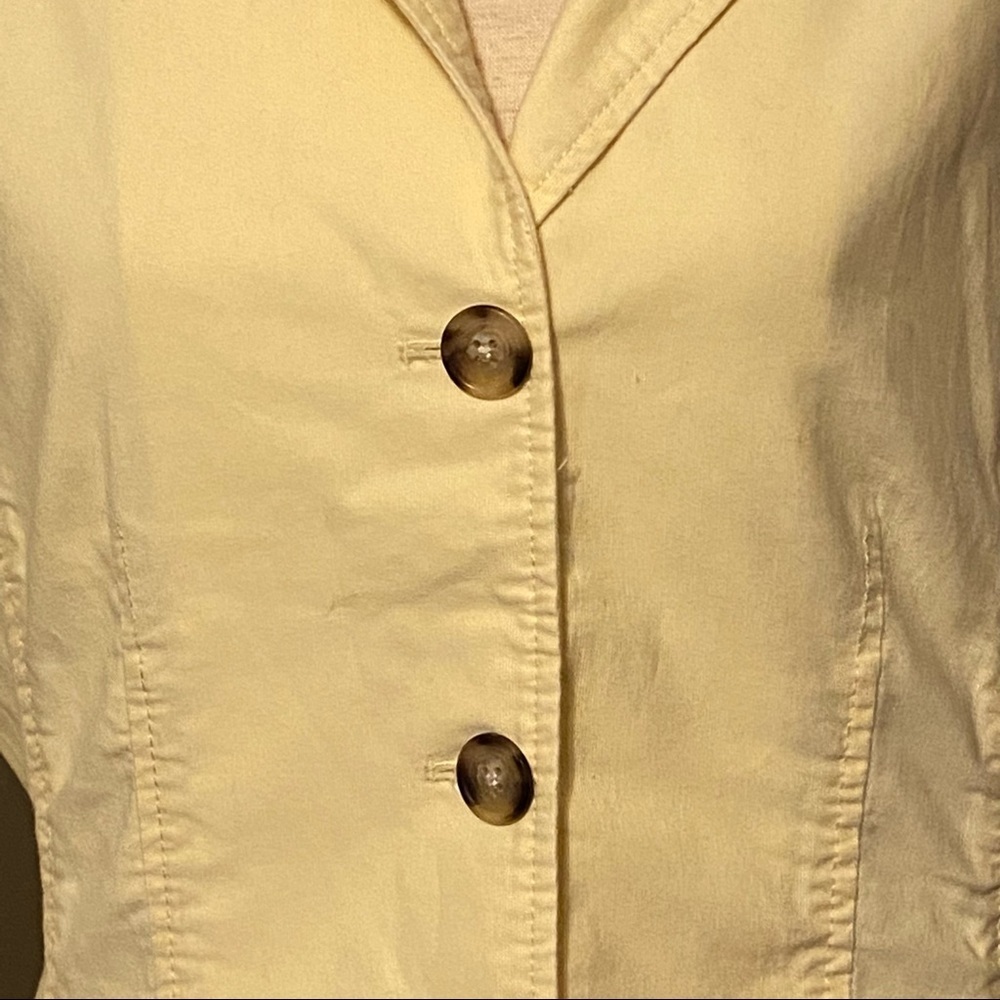 Eddie Bauer‎ cotton yellow utility jacket size 10 tailored - Picture 3 of 7